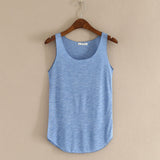 Neck Loose Tank Tops