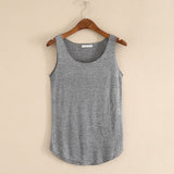Neck Loose Tank Tops