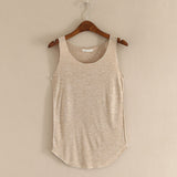 Neck Loose Tank Tops