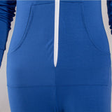 Zipper Hooded Jumpsuits