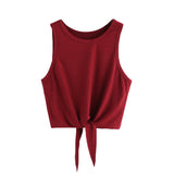 SHEIN Ribbed Crop Tank Top