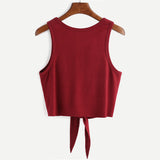 SHEIN Ribbed Crop Tank Top