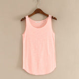 Neck Loose Tank Tops