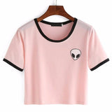 Printed Casual Crop Top