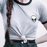 Printed Casual Crop Top