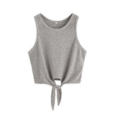 SHEIN Ribbed Crop Tank Top