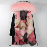 Raccoon hooded coat