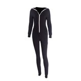 Zipper Hooded Jumpsuits