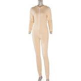 Zipper Hooded Jumpsuits